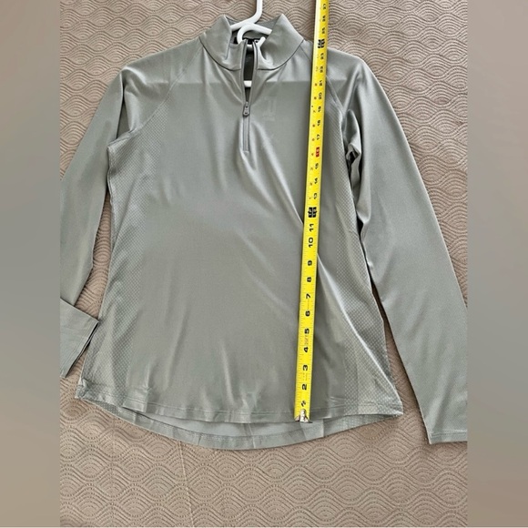 RLX Ralph Lauren Gray Long Sleeve Fitted Mock Neck Polo Top,S - Picture 7 of 12